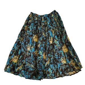 Sara Studio Skirt Petite Large Maxi Broomstick Multicolor Boho Gypsy Cottagecore